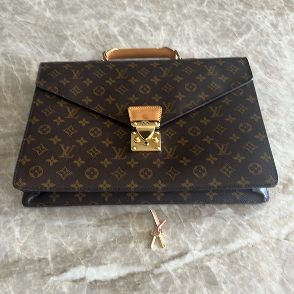 LOUIS VUITTON Monogram Serviette Conseiller M53331 Briefcase Document Holder Bag - Picture 3 of 16